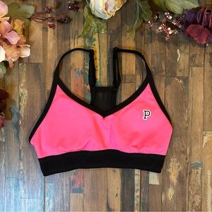 Victorias Secret PINK NWOT Pink/Black Ultimate Lightly Lined Brami XS
